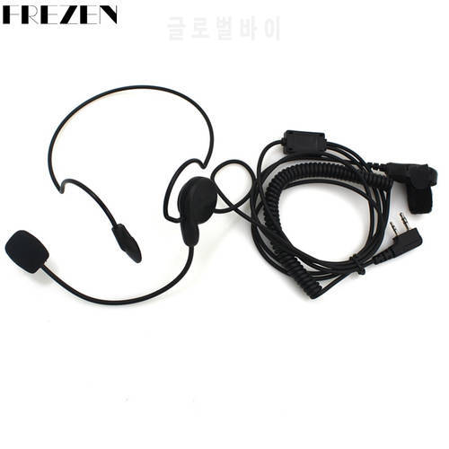 Baofeng Radios Headset 2 Pin Earpiece Mic Finger PTT For Kenwood Two Way Radios UV-5R BF-888s HYT PUXING High Quality
