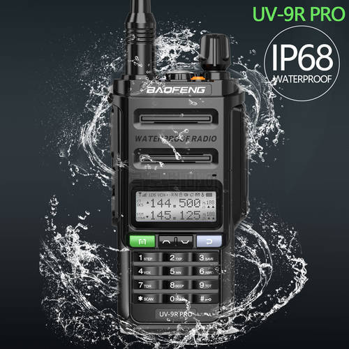 Baofeng Walkie Talkie Waterproof Baofeng UV-9R PRO Portable CB Radio Transceiver VHF UHF Two Way Radio Upgraded Of UV-9R PLUS