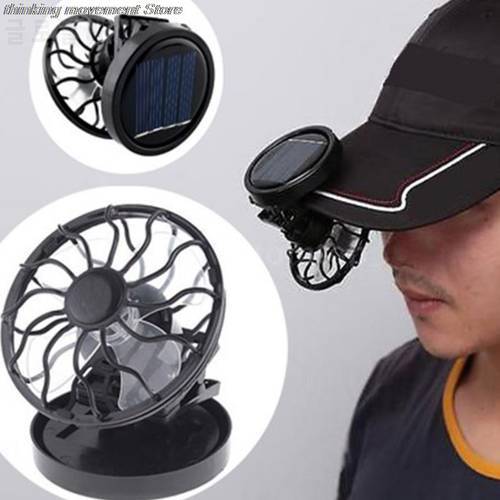 2022 New Clip-on Solar Sun Power Energy Panel Cooling Cell Fan For Camping Hiking Fishing Mini Sun Powered Fan Tools