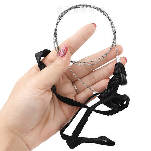 New Portable Camping Survival Saw Steel Rope Hand Saw Chain Saw Practical Outdoor Survival Tools Wire Saw Pocket Saw
