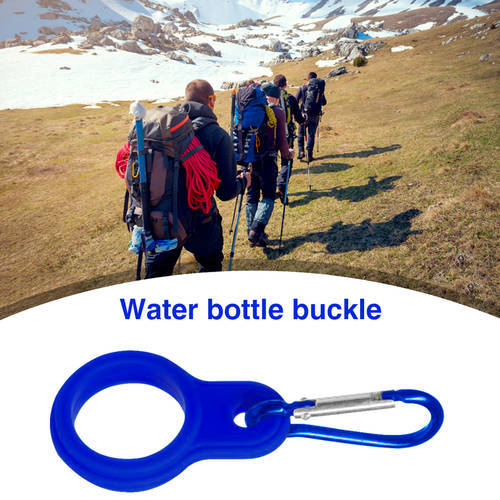 Climbing Water Bottle Holder Sport Kettle Buckle Hook Travelling Carabiner Silicone Outdoor Easy Carrying Portable Parts