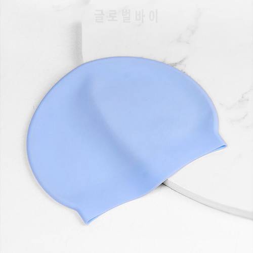 Professional Silicone Waterproof 3D Elastic Swimming Caps for Men Women Long Hair Diving Hat Cover Ear Bone Pool Adult Swim Cap