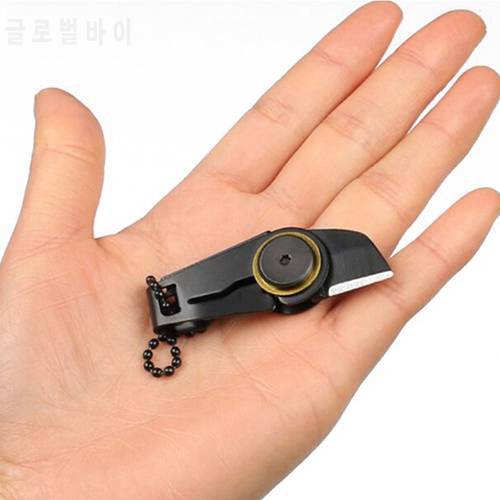 Portable Creative Mini Zipper Keychain Knife Outdoor Survival Emergency Tool Unboxing Foldable Stainless Steel EDC Key Ring