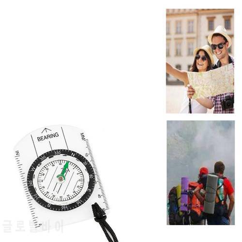 Multifunctional Outdoor Equipment Portable Compass Map Scale Ruler for Hiking Camping Tool
