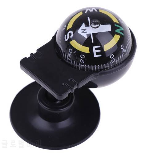 2.4x1.26 Inch 1Pc 360 Degree Rotation Waterproof Vehicle Navigation Ball Shaped Car Compass With Suction Cup