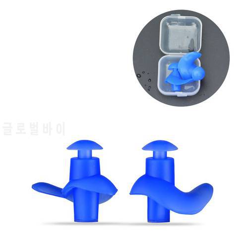 1@ 1 Pair Silicone Swimming Earplugs Waterproof Soft Ear Plugs Anti-noise Dust-Proof Diving Water Sports Swimming Accessories