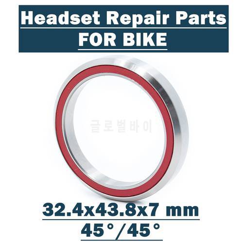 ACB32438 Bearing 32.4*43.8*7mm 45/45 Degree ( 1 PC ) Balls Bicycle 1-1/4 Inch Headset Repair Parts Ball Bearings