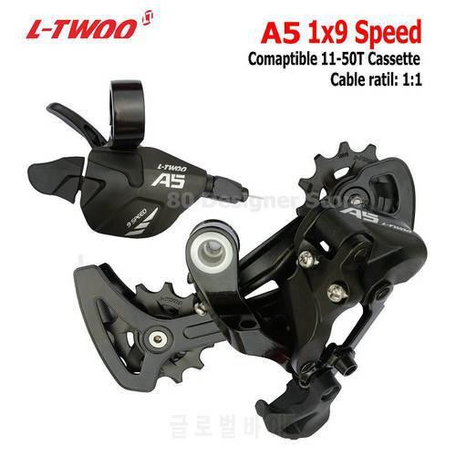 LTWOO Groupset LTWOO A5 1x9 9 Speed Groupset Trigger Shifter Lever Rear Derailleur MTB Bike Cassette 46T 50T, X9X7 Spare parts