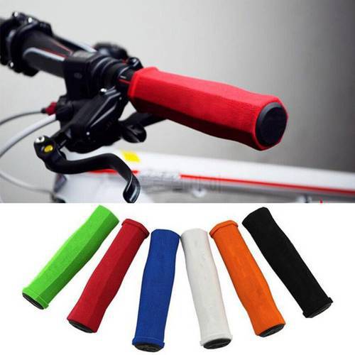 2PCs Foam Silicone Sponge Bicycle Handlebar Gear Grip Mtb Bike Bmx High Density Ultralight Handle Bar Anti-skid Bike Parts
