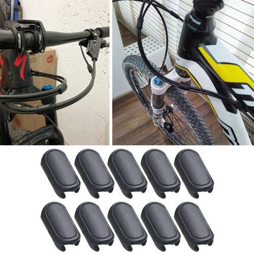 10pcs Bicycle Cables Clips MTB Road Bike Hydraulic Disc Brake Shift Cable Guide Hose Frame Fixture Cycling Accessories