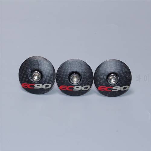 EC90 headset top cap Full Carbon Fiber Leather Cover Best Bicycle Stem Headset Cover MTB Bike Parts 6 g