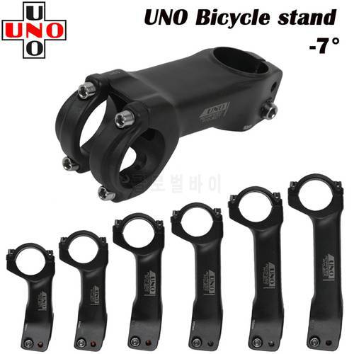 UNO Ultralight Bike Stems 7 Degree MTB Road Bicycle Stem 31.8mm 70/80/90/100/110/120mm Mountain Bicycle Power Parts