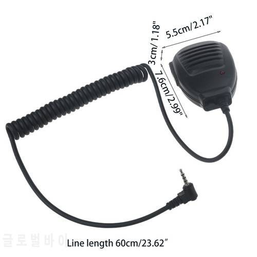 594F 3.5mm Hand Microphone with Indicator Compatible for baofeng Bf-t8 Bf-t1 Uv-3r Microphone Shoulder Speaker