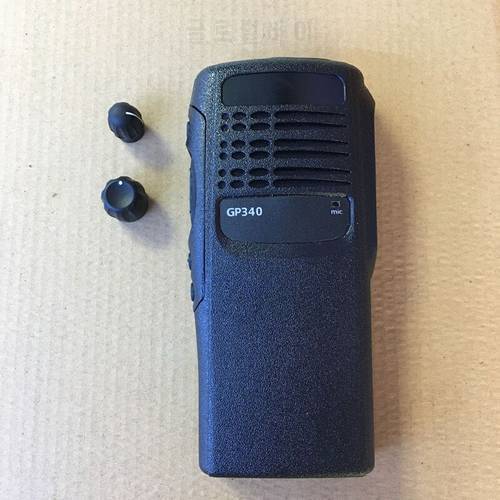 5pcs/lot the front case housing shell for motorola gp340 walkie talkie two way radio