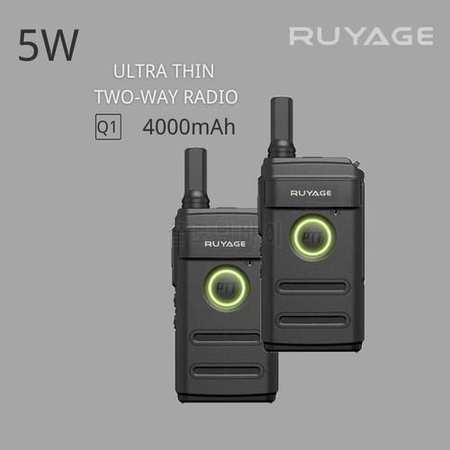 PMR 446 Walkie Talkie Portable Ultra Thin Communication Radios Profesional Talkie Walkies Two Way Radio Transceiver Ruyage Q1