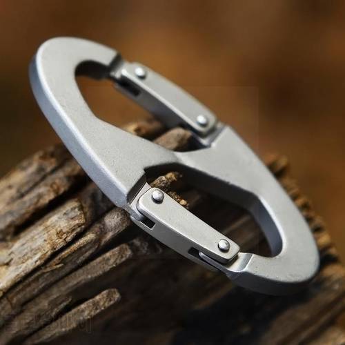 High Quality 8 Shape Carabiner Aluminum Mini Edc Chain Portable Outdoor Hook Buckle Multi-function Portable Quality Ring Clasp