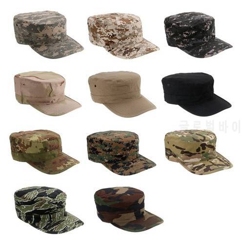 Unisex Camouflage Octagonal Cap Camo Army Caps, Tactical Outdoor Sport Hunting Soldier Caps