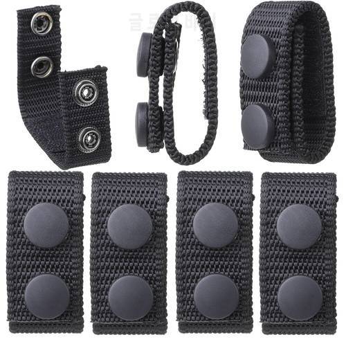 2/4Pcs Military Tactical Belt Buckle Heavy Duty Nylon Webbing Molle Belt Keeper Strap Outdoor Buckle Strap Tool Accessories