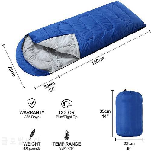 Sleeping Bag Ultralight Camping Waterproof Sleeping Bags Thickened winter warm sleeping bag Adult Outdoor camping sleeping bags