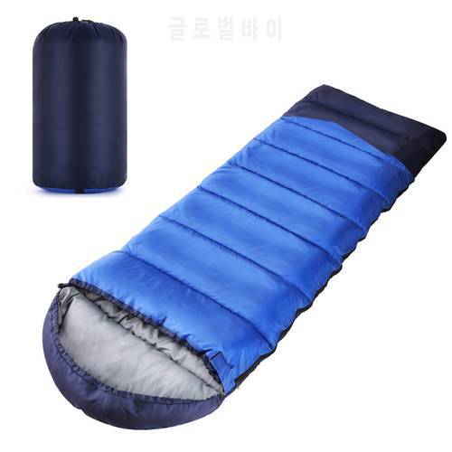 TOMSHOO Winter Single Envelope Sleeping Bag Outdoor Camping Sleeping Bags 1.8kg for -10℃-5℃ Temperature for Hiking Backpacking