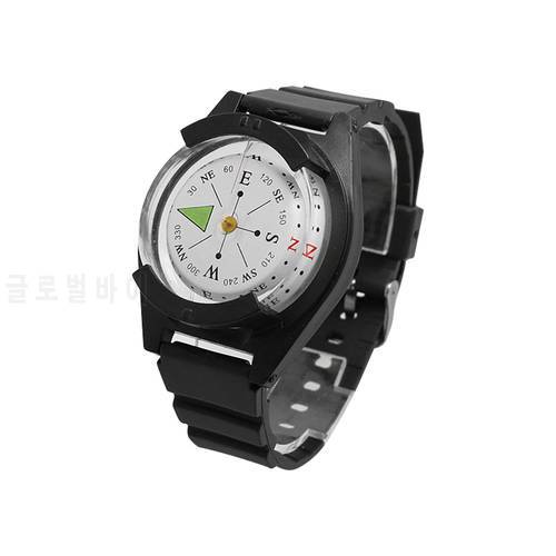 Portable Silicone Navigation Compass Watch Waterproof Hiking Luminous Compasses for Outdoor Activities Roxk Climbing