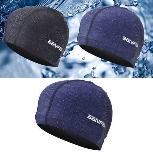 Men Women Waterproof Fabric Protect Ears Long Hair Sports Swim Pool Hat Shark High Elasticity Flexible Durable Swimming Cap