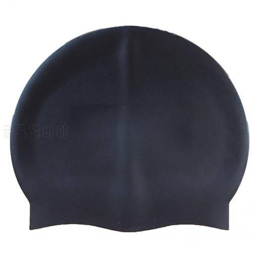 Silicone Swim Cap Put on Easily Elastic for Training Swimcap Long Hair for Training