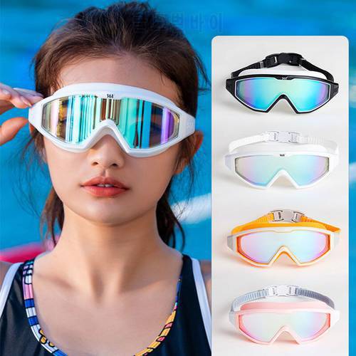 361 Swim Goggles Waterproof Anti-fog Electroplating Professional UV Protection Surfing Glasses Pink Myopia Diving Beach Glasses