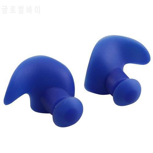 1 Pair of Waterproof Earplugs Soft Portable Spiral Silicone Earplugs for Water Sports Swimming Accessories Free Storage Box