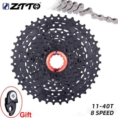 ZTTO MTB 8 Speed Bicycle Cassette 11-40T Freewheel Steel 8s Mountain Bike Flywheel for Parts M410 K7 X4 Bicycle Part