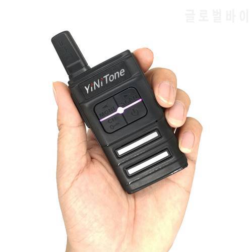 YiNiTone T16 MINI walkie talkie 3W USB Fast Charger 400-470Mhz Portable T1 Two Way Radio Ham Radio Amador Micro USB Transceiver