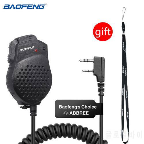 Baofeng UV-82 Dual PTT Handheld Speaker Mic Microphone For Baofeng UV-82 UV-82HP GT-5TP Portable Radio Walkie Talkie