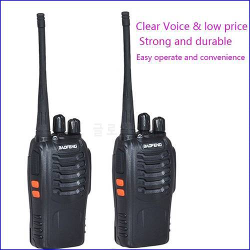 2pcs Original Pofung BF-888S 2 Two-way radio station walkie-talkie for driver amateur radio kit Interphon Intercom baofeng 888