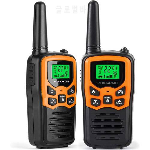 Walkie Talkie, ANSIOVON Walkie Talkies for Adults, Long Range Two Way Radio, Portable Radios Walky Talky with 22 Channels LCD