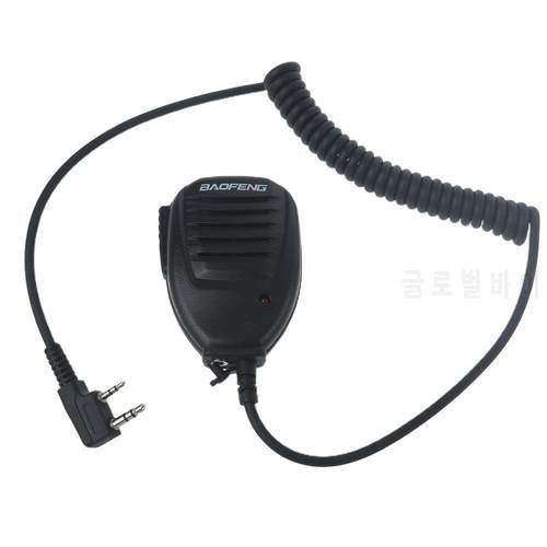 Waterproof 2 Pin Speaker Mic Walkie Talkie for baofeng UV-5R BF-888S 2 Way Radio E8BE