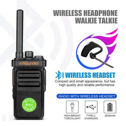 Chierda 101PLUS Mini Walkie Talkie USB Rechargeable FRS/GMRS PMR446 Long Range Portable Two Way Radio for Hunting Outdoor