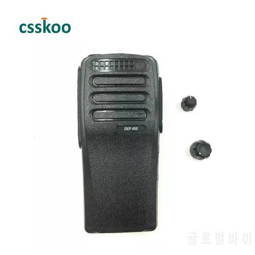 10Pcs DEP450 Housing Shell Front Case With Volume And Channel Knobs For Motorola XIR P3688 DP1400 DEP450 Radio