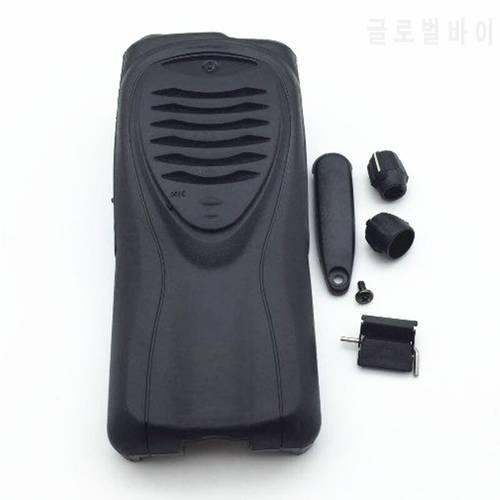 Black Front Housing Shell Case Replacement for Kenwood TK3207 TK2207 Etc Walkie Talkie with Knobs Dust Cover