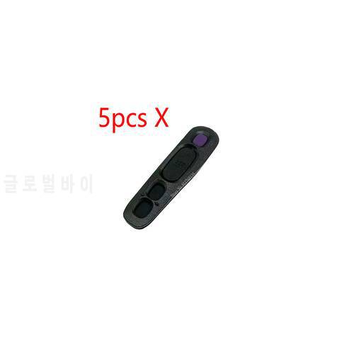 5pcs X PTT Bezel And Button Rubber For Motorola XTS1500 XTS2250 xts2500 Walkie Talkie Radio Accessories