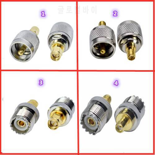 1pcs SMA To UHF PL259 SO239 adapter SMA Male &Female To UHF Male & Female RF Coaxial Straight RF Connectors