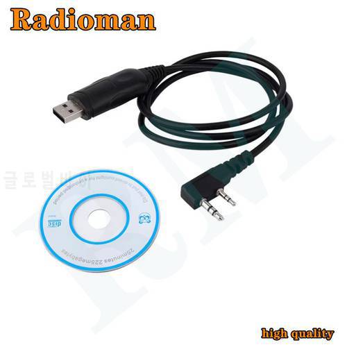 USB Programming Cable K-Head and Software CD for Baofeng Walkie Talkie UV-5R Serise BF-888S Kenwood Wouxun Accessories Kit
