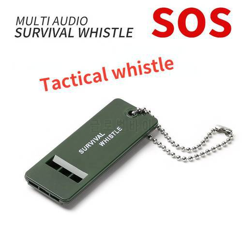 Three frequency outdoor survival life-saving whistle, first-aid whistle, high pitched high-frequenc hiking camping