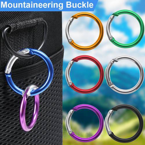 New Handbags Clips Outdoor Accessories Spring Snap Clips Bag Belt Buckles Carabiner Mountaineering Buckle Camping Keyring