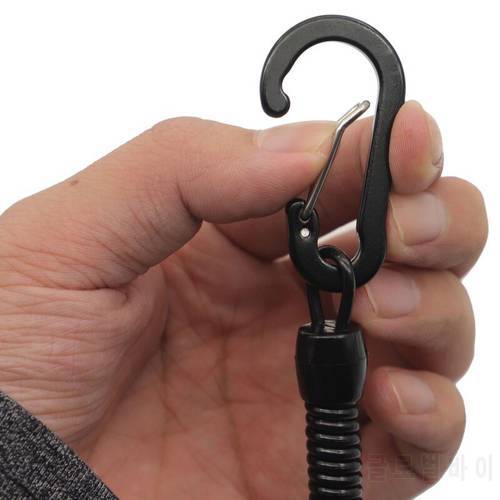 1 Piece 21cm Fish Grip Lip Buckle Trigger Caliper Grip Fixed Rope Tool Elastic Cable Protection Flexible Accessories Fishing