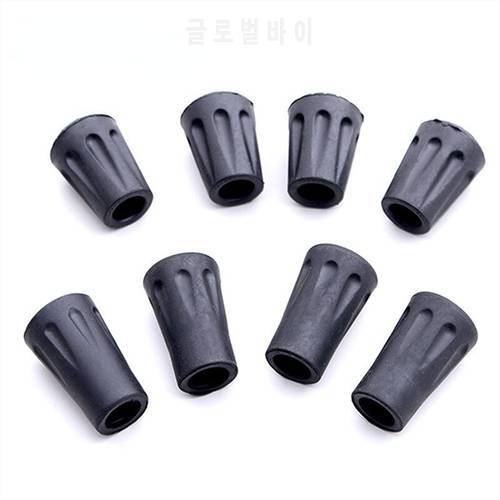 6Pcs/set Nordic Walking Pole Stick End Trekking Pole Tip Protectors Rubber Pads Buffer Replacement Tips End For Hiking Stick