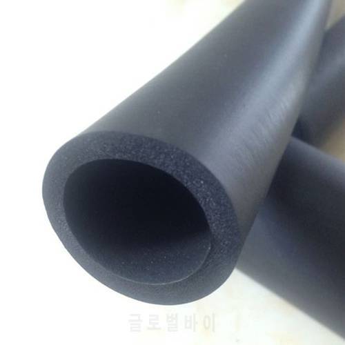 Inner diameter 6mm thickness 5mm Fitness Equipment Sponge Foam Pipe Thermal Insulation Rubber Bars Tube 1M Black