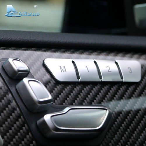 Airspeed Car Seat Adjust Button Cover Sticker for Mercedes Benz A B C E Class W204 W212 GLA X156 CLA C117 GLE W166 ML GL GLS