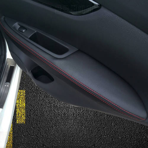For Nissan Qashqai J11 2016 2017 Microfiber Leather Door Armrest Panel Cover Inner Door Armrest Surface Cover For Qashqai 2018