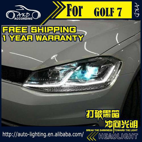 Car Lights for VW Golf 7 MK7 GTI Headlight 2013-2017 7.5 Head Lamp Drl Projector Lens Automotive Accessories