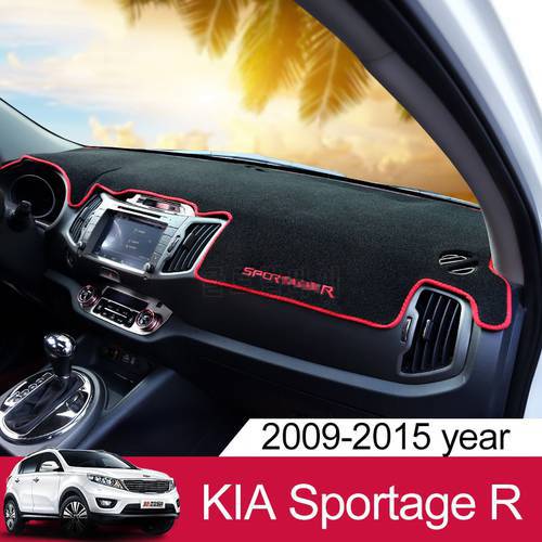For Kia Sportage 3 2010 2011 2012 2013 2014 2015 Car Dashboard Covers Avoid Light Pad Sun Shade Anti-UV Carpets Mat Accessories